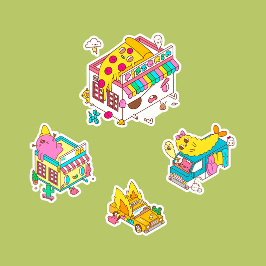 Neighborhoods Sticker Pack by Jasper Wong